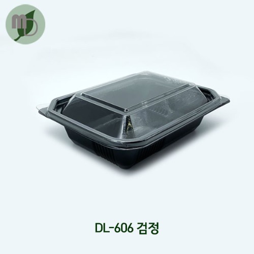 사각용기 DL-654 (구 DL-606) 검정 (700개)